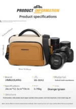 Camera bags, outdoor travel camera shoulder bags, waterproof, camera bags with detachable partitions and shoulder straps - Image 12