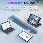 CRELANDER P8 Mini Gaming Laptop 8 Inch Touch Screen Intel Alder Lake N150 12GB DDR5 Windows 11 WiFi 6 Small Pocket Laptop - Image 3