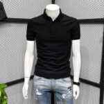 Polo Men's T-shirt Slim Fit Clothes Streetwear Top Embroidery Print With Collar Man Tee Shirts Graphic White Vintage Hot S - Image 28