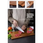 Board Kitchen  Set Square Acacia Wood Solid Wood Simple Cutting Board Cut Steak Household Hardwood Thickened Cutting Board - Image 18