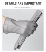 Touch Screen Leather Gloves, High-End Leather Gloves Women, Genuine Leather Winter Gloves, Keep Warm Women's Leather Gloves-2226 - Image 55