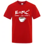 Summer Men T-shirt Cotton Blend Casual Funny Energy=Milk+Coffee Print Men Cool Loose O-neck Tops For Men Short Sleeve Male Tees - Image 10