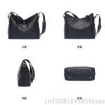 Tote Bag Full-Grain Vegetable-Tanned Leather Large Capacity Shoulder Crossbody Bag Elegant Work commute Stylish - Image 5