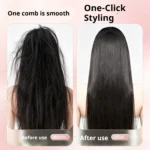 3-in-1 Hair Straightener Brush, Compact & Portable for Home and Travel, 4-Speed Fast Heating Styling Helper - Image 4