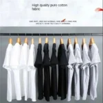 Summer Men T Shirt Cotton Tops Women Solid Color Blank Tshirts O-neck Round Collar Short-Sleeve Couple White Top Tees Clothing - Image 9