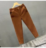 Casual Slim Fit Men's West Pants Thin Non-Ironed Business Suit Pants Comfortable Lightweight Breathable Cotton Summer Leisure... - Image 20