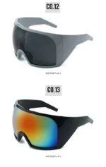 Oversized Sunglasses Men Wrap Anti Wind Personal Large Shades Futuristic Fashion Future Shield Uv400 Cycling Motorcycle - Image 30