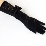 Ladies Gloves Bow Lace Satin Gloves Dance Performance Ceremonial Gloves Nightclub Satin Gloves Wedding Bridal Gloves C015 - Image 30