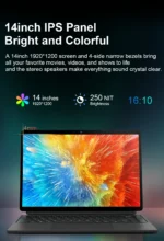 Ninkear T40 Laptop Touchscreen 2 in 1 Tablet Intel N100 14 Inch Fhd 16Gb Ddr5+512Gb Ssd Wifi 6 Rgb Backlit Keyboard with Stylus - Image 10