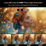 4K Vlogging Travel Front-facing Digital Camera A15 Portable High Definition 1080P Photography Travel Selfie Cam 44MP Resolution - Image 18