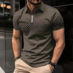 Summer T Shirts for Men 2026 Short Sleeve Men's Clothing Collar 3D Printing Plain Shirt Striped Polo Tees Fashion Pullover Tops - Image 28