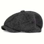 Retro Newsboy Caps Men British Painters Hats Spring Autumn Berets Stripe Style Flat Cap Hip Hop Berets - Image 3