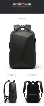 Black Smart Computer Laptop Bags for Men Backpack New Waterproof Student Outdoor Backpack Travel Bag Backpack Hard Shell - Image 18