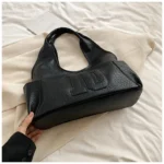 2024 New Women's Tote Bags Trendy Versatile Commuting Large Capacity One Shoulder Bag Summer Casual Solid Color Female Handbags - Image 10