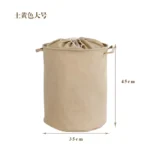 Foldable Fabric Laundry Basket Home Use Dirty Clothes Hamper Toy Storage Basket Wash Tub Bedroom Utility Storage Basket - Image 6