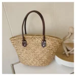 Handmade Women's Shoulder Bag Large Capacity Handbags Bohemian Summer Straw Beach Bag Female Shopper Basket Woven Tote Bags - Image 19