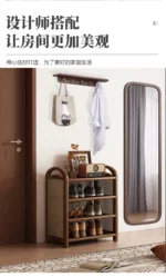 Shoes Organizers Narrow Corridor Shoe Rack Space Saving Storage Shelf Shoe Rack Luxury Designs Sturdy Home Furniture Accessories - Image 64