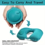 Inflatable Portable Neck Pillow U-shaped Pillow That Can Be Stored And Self Filled Suitable For Outdoor Travel Business Trips - Image 18