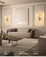 LED Wall Lamp Modern Luxury Flower Shaped Decorative Light Bedroom Bedside Study Dining Room Living Room Background Wall Lamp - Image 27