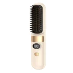 3-in-1 Hair Straightener Brush, Compact & Portable for Home and Travel, 4-Speed Fast Heating Styling Helper - Image 8