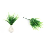 Artificial Plants Fake Leaf Foliage Bush Home Office Garden Wedding Decors - Image 20