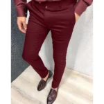 New Men's Fashion Casual Trousers Daily Office Business Formal Pants Solid Slim Pencil Pants Men Versatile Pants for Four Season - Image 24