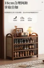 Shoes Organizers Narrow Corridor Shoe Rack Space Saving Storage Shelf Shoe Rack Luxury Designs Sturdy Home Furniture Accessories - Image 52