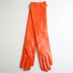 Multiple Colors 50cm Long Leather Gloves, Sheepskin Women's Leather Gloves, Warm Women's Winter Gloves, Simple Women's Gloves-22 - Image 9