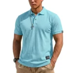 Summer Men's T-shirts Short Sleeve Loose Polo Shirts Casual Hikking Shirt Lightweight T Shirt for Work Athletic Clothes of Man - Image 12