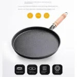 Uncoated Cast Iron Frying Pan Non Stick Multi Purpose Griddle For Pancakes Pizza Baking Stove Top Cooking Tool Anti Oil Spill - Image 19