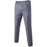 Men's Casual Dress Pants Stretch Comfortable Office Black Slim Suit Pants Business - Image 9