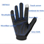 MOREOK Winter Gloves Full Finger Windproof Bike Gloves Foam Pads Touchscreen Bicycle Gloves Warm Cycling Gloves Running Gloves - Image 3