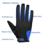MOREOK Winter Gloves Full Finger Windproof Bike Gloves Foam Pads Touchscreen Bicycle Gloves Warm Cycling Gloves Running Gloves - Image 4