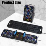 Multifunctional Push Up Board Home Strength Training Equipment With 15 Fitness Accessories Pilates Bar Resistance Band Roller Wheel Full Body Workout Home Gym Equipment - Image 6