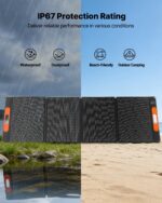 Portable Power Station, 2400W Portable Solar Generator With 2PCS * 200W Foldable Solar Panels, 2160Wh Expandable LiFePO4 Battery Backup With 10 Output Ports For Home Backup Outdoor Camping RV - Image 5