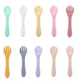 Food Grade Baby Feeding Tableware Silicone Fork - Image 3