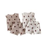Children's Clothing Baby Bear Printing Suit Baby Two-piece Suit Cotton - Image 5