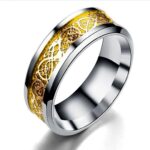 Dragon Pattern Rings Men Stainless Steel Ring Jewelry - Image 4