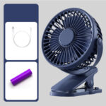 Rechargeable Mini Quiet Clip Fan - Image 6