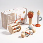 Baby Rattle Early Education Wooden Toys - Image 2