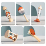 Baby Rattle Early Education Wooden Toys - Image 3