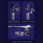 Portable Hand-held Fan Mini Folding Desk Fan Cooler Cooling USB Rechargeable - Image 8