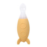 Creative Small Rocket Squeeze Silicone Feeding Spoon Baby Food Supplement Feeding Bottle - Image 4