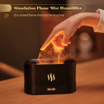 Aroma Diffuser With Flame Light Mist Humidifier Aromatherapy Diffuser With Waterless Auto-Off Protection For Spa Home Yoga Office - Image 2