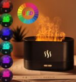 Aroma Diffuser With Flame Light Mist Humidifier Aromatherapy Diffuser With Waterless Auto-Off Protection For Spa Home Yoga Office - Image 3