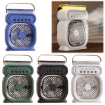 3 In 1 Portable Air Conditioner Evaporative Air Cooler LED Night Lights 3 Speeds Humidifier Fan For Home Office
