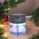 Air Purifier -Air Washer With LED Night ColorfulLight, For Home And Office., Small Essential Oil Aroma Diffuser For Smoke, Pets - Image 10