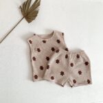 Children's Clothing Baby Bear Printing Suit Baby Two-piece Suit Cotton - Image 4