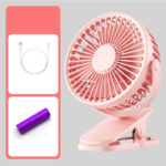 Rechargeable Mini Quiet Clip Fan - Image 3