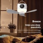 Multifunctional Light Small Ceiling Fan Outdoor Camping USB Rechargeable Fan - Image 2